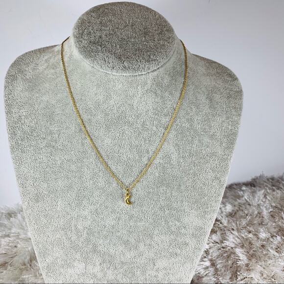 Amano Studio Gold 18" Crescent Moon Necklace - Picture 1 of 3
